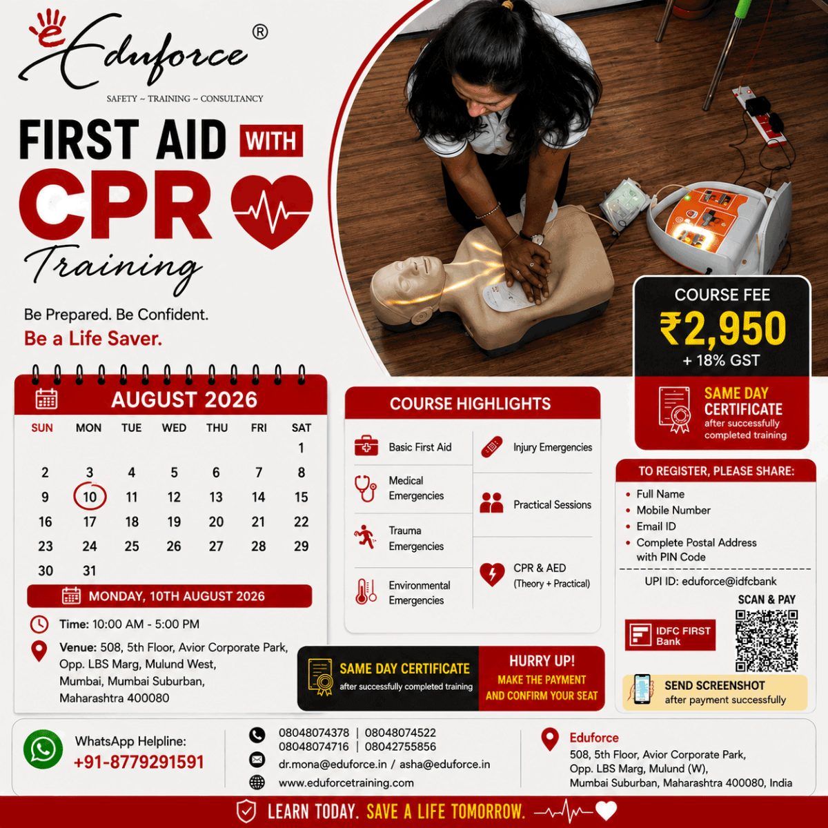 first-aid-cpr-training-10-august-2026