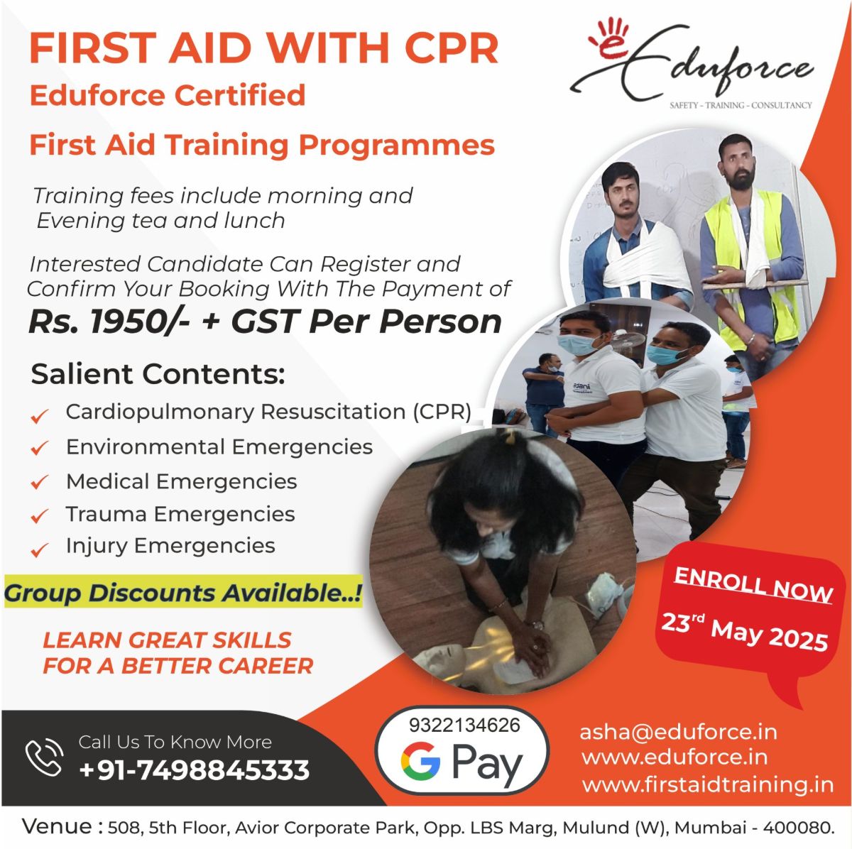 Master Life-Saving Skills with Eduforce’s First Aid & CPR Training